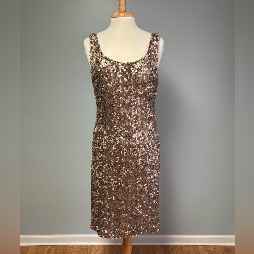 Laundry by Shelli Segal Sequin Sleeveless Dress 12
